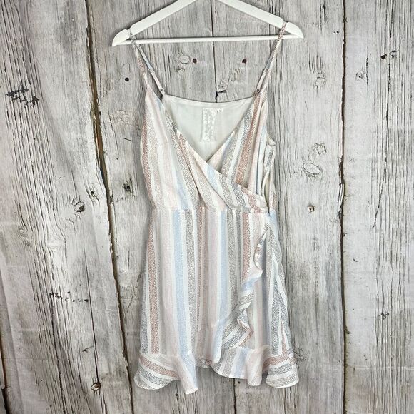 Sadie & Sage Striped Sleeveless Mini Dress Size Medium - Picture 1 of 8